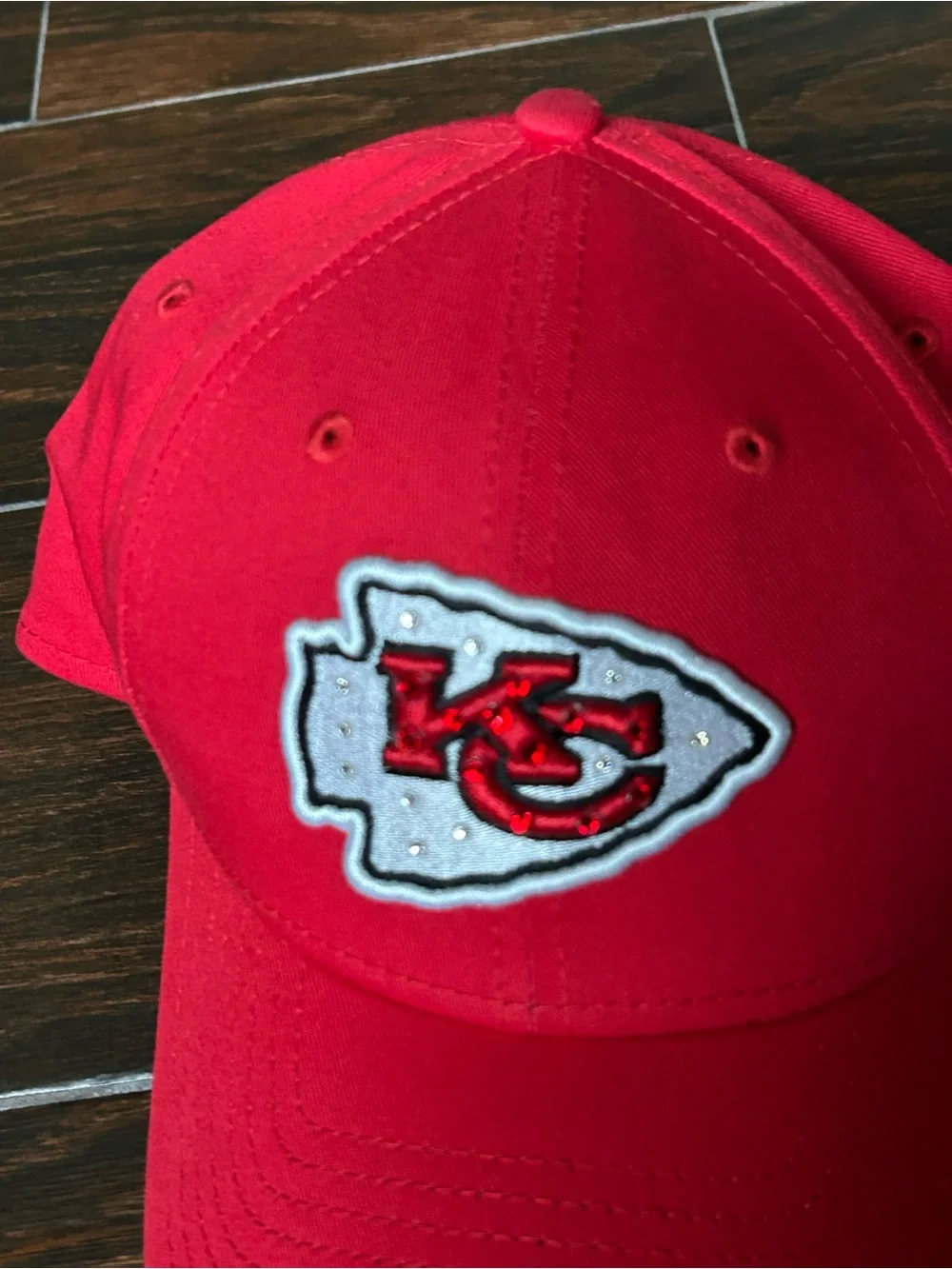 New Era Red NFL Bling KC Chiefs Cap